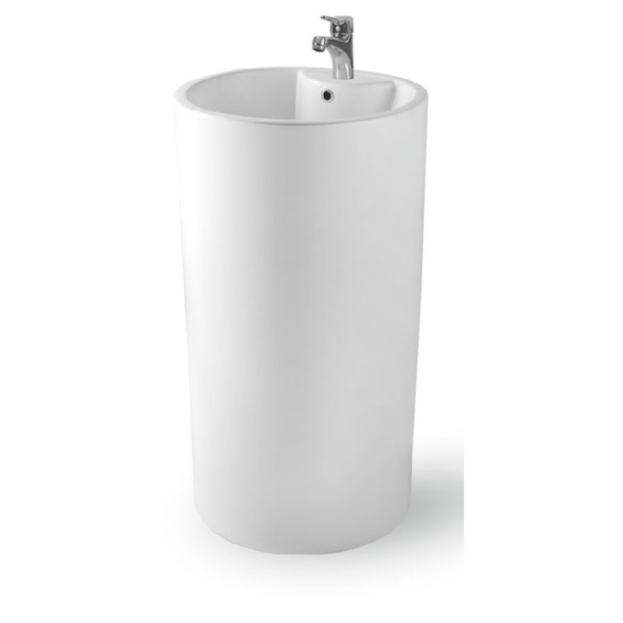 Раковина Gid Autonomo Nb135 81102, 46 см, фаянс, напольная, белая