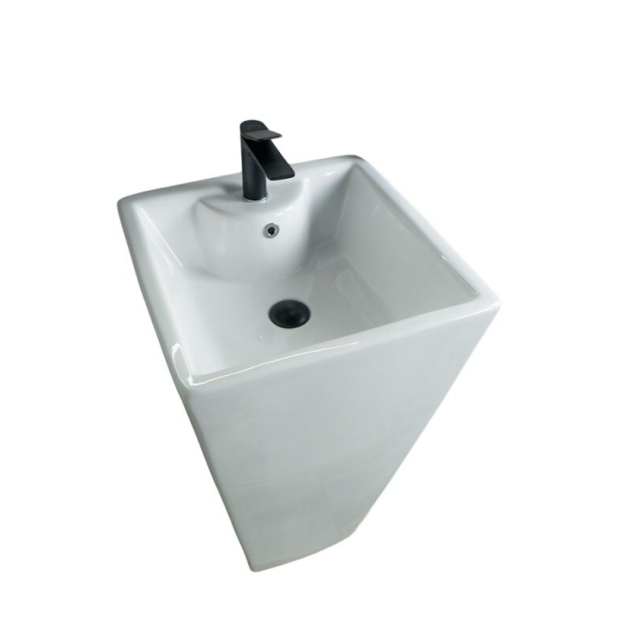Раковина Gid Autonomo Nb145 81103, 46 см, фаянс, напольная, белая