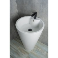 Раковина Gid Autonomo Nb136 81105, 53 см, фаянс, напольная, белая