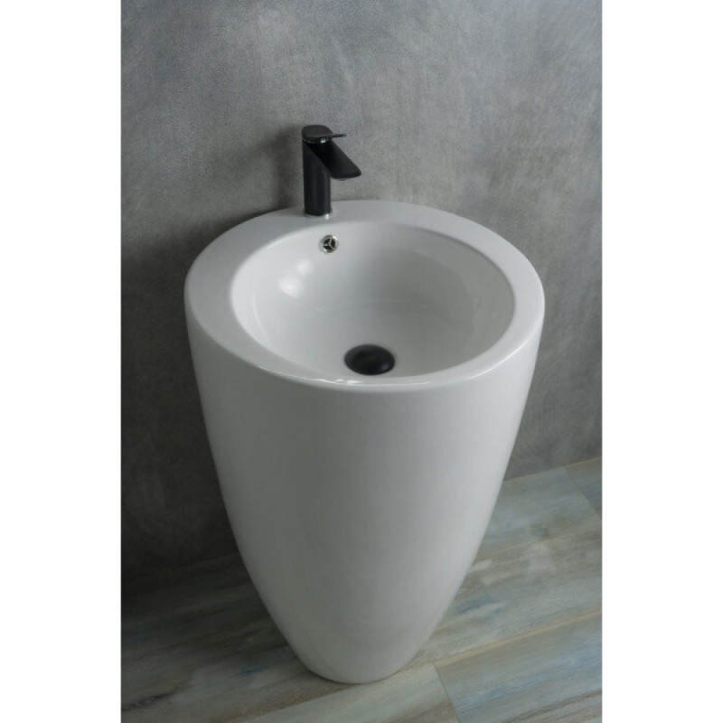 Раковина Gid Autonomo Nb133 81106, 49 см, фаянс, напольная, белая