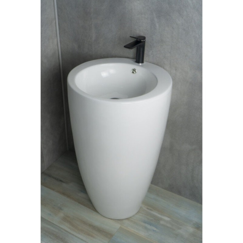 Раковина Gid Autonomo Nb133 81106, 49 см, фаянс, напольная, белая