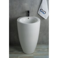 Раковина Gid Autonomo Nb133 81106, 49 см, фаянс, напольная, белая