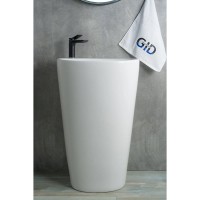 Раковина Gid Nb188, 81108, 53 см, фаянс, напольная, белая