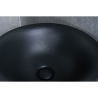 Раковина Gid Autonomo Nb130bg 81110, 40 см, фаянс, напольная, черный графит