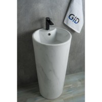 Раковина Gid Autonomo Nb131ws 81111, 40 см, фаянс, напольная, под камень матовая
