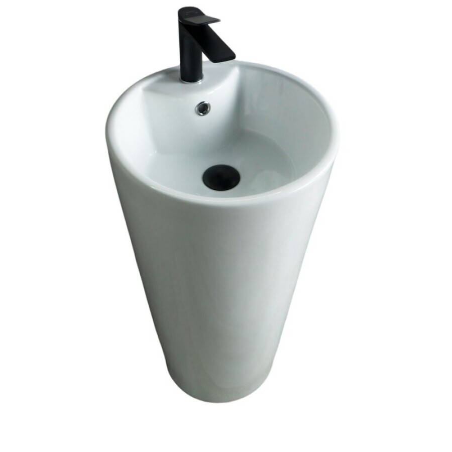 Раковина Gid Autonomo Nb131 81112, 40 см, фаянс, напольная, белая