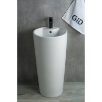 Раковина Gid Autonomo Nb131 81112, 40 см, фаянс, напольная, белая