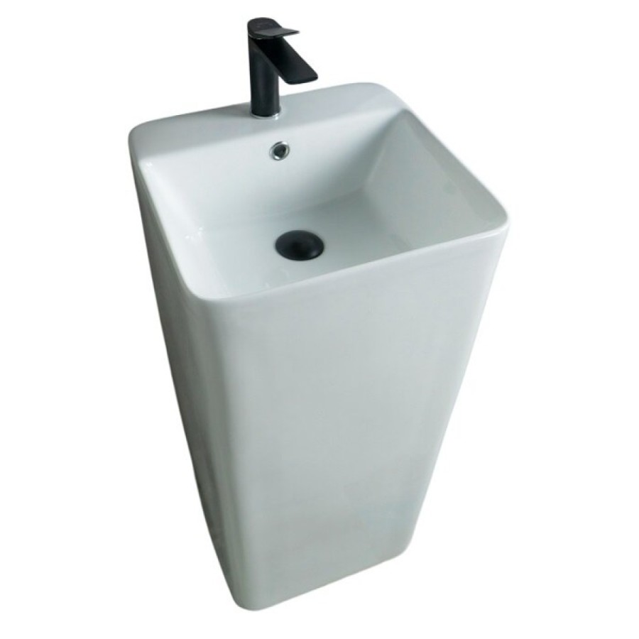 Раковина Gid Autonomo Nb148 81117, 41 см, фаянс, напольная, белая