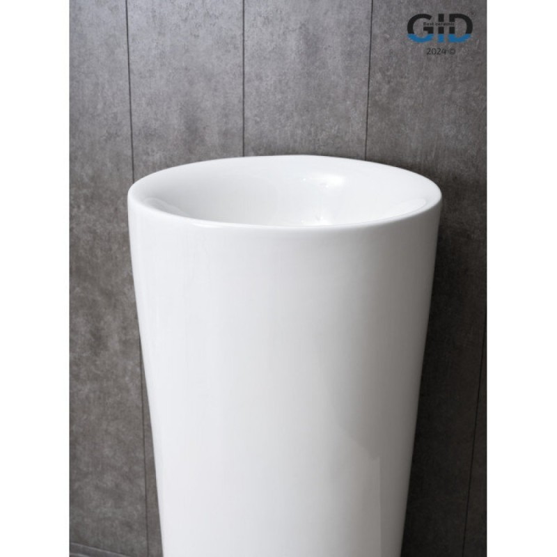 Раковина Gid Autonomo Nb130w 81118, 41 см, фаянс, напольная, белая