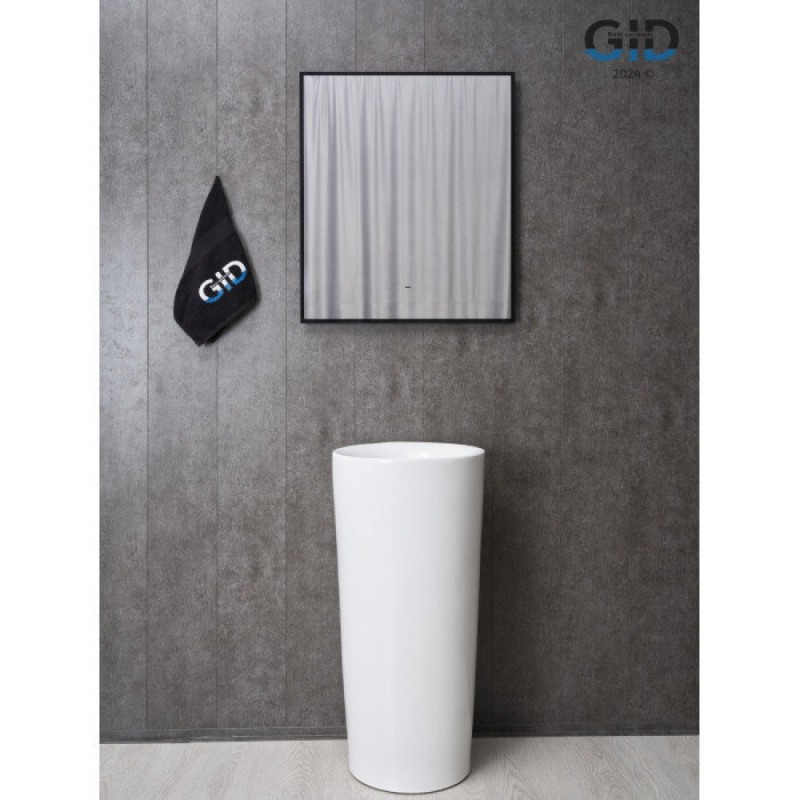 Раковина Gid Autonomo Nb130w 81118, 41 см, фаянс, напольная, белая