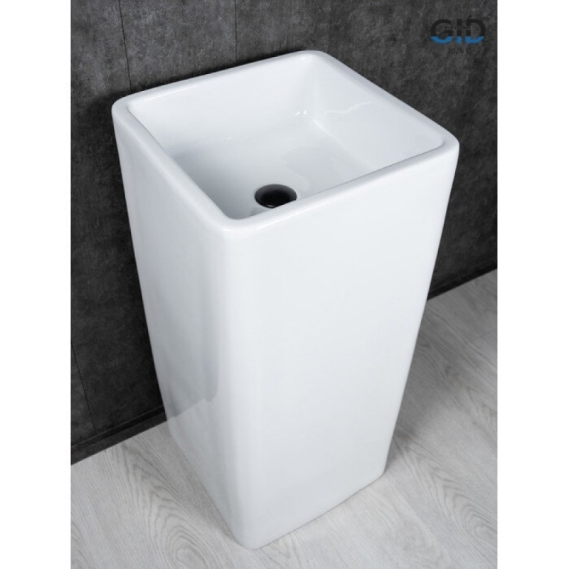 Раковина Gid Autonomo Nb149 81119, 41 см, фаянс, напольная, белая