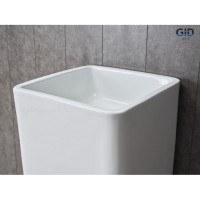 Раковина Gid Autonomo Nb149 81119, 41 см, фаянс, напольная, белая