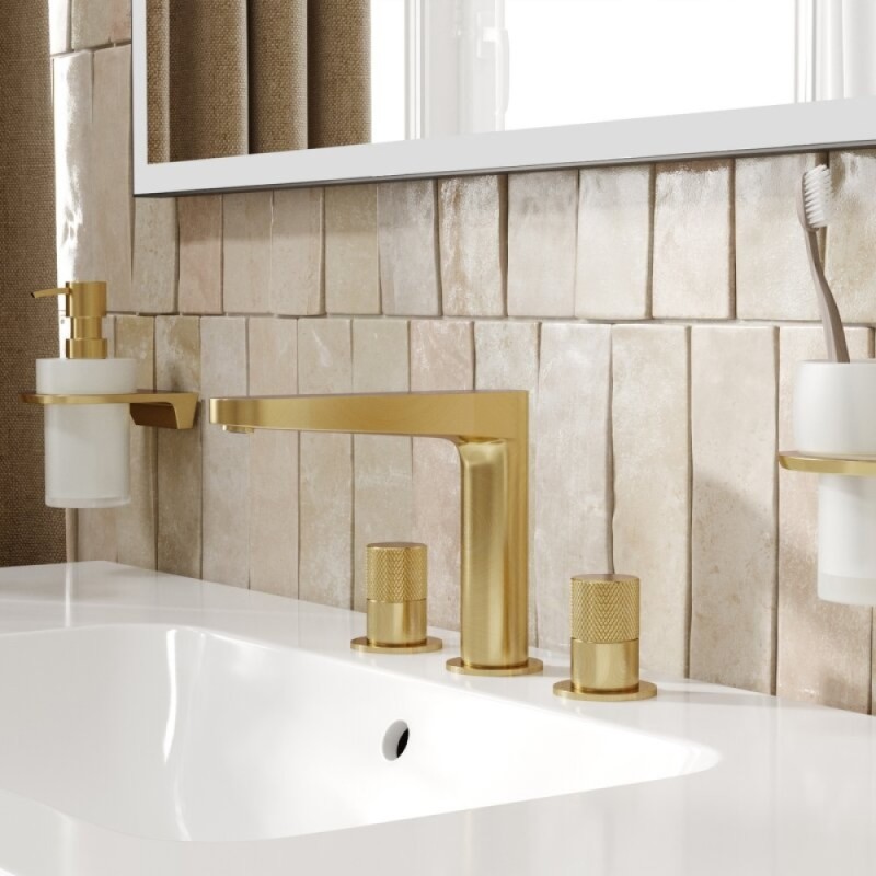 Смеситель для раковины WasserKRAFT Schunter, золото матовое, 8235
