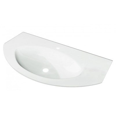 Раковина Cezares Eden 82399, 92 см, extra light, стекло белый