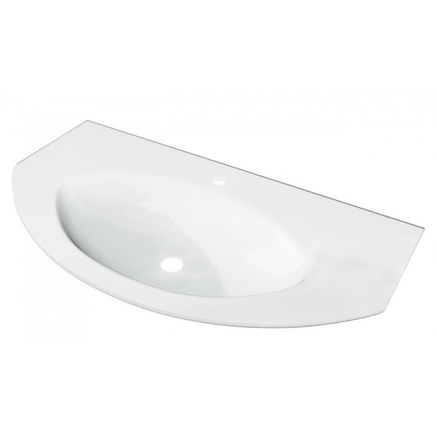 Раковина Cezares Eden 82399, 92 см, extra light, стекло белый