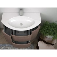 Раковина Cezares Eden 82399, 92 см, extra light, стекло белый