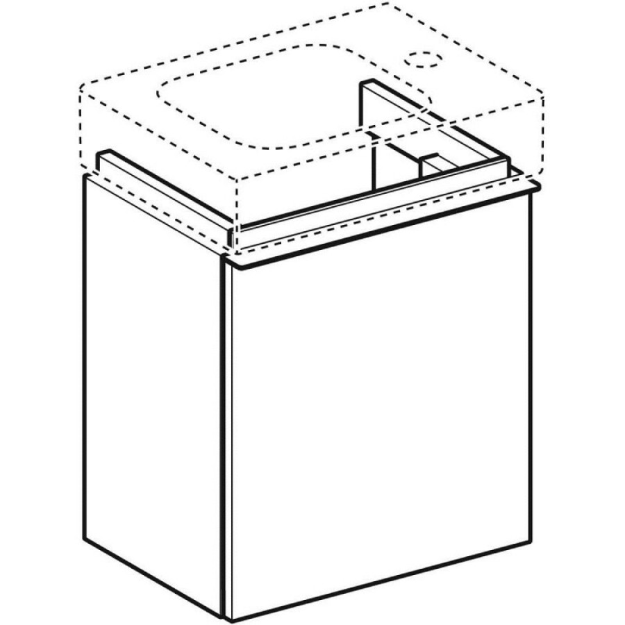 Тумба под раковину Geberit iCon 840037000, 40 см, цвет белый