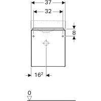 Тумба под раковину Geberit iCon 840037000, 40 см, цвет белый