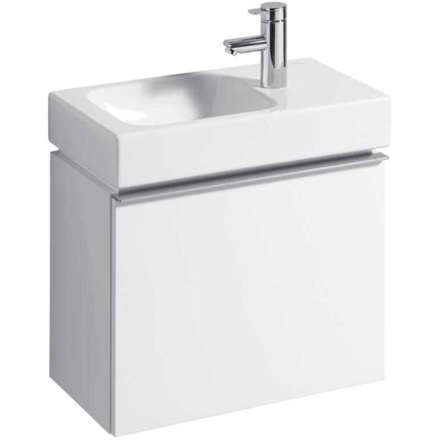 Тумба под раковину Geberit iCon 840052000, 52 см, подвесная, цвет белый глянец