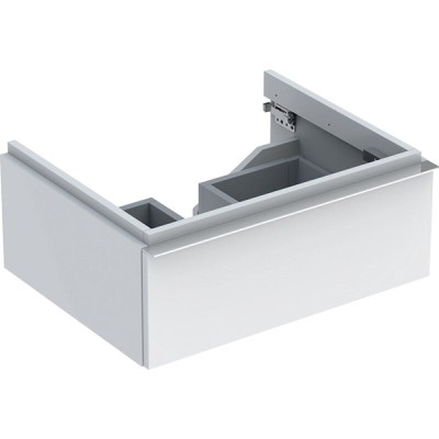 Тумба под раковину Geberit iCon 840275000, 74 см, подвесная, цвет белый глянец