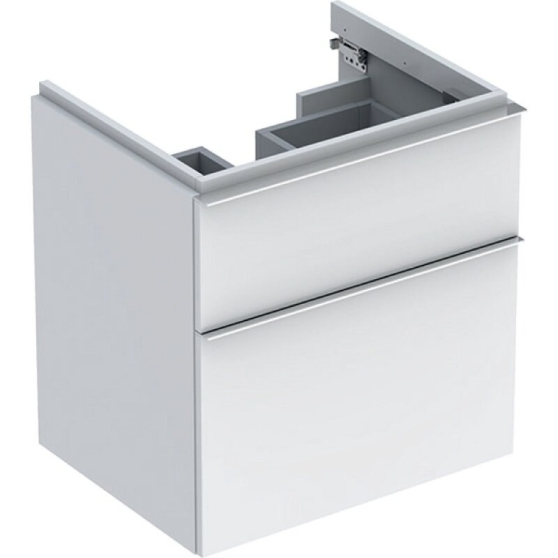 Тумба под раковину Geberit iCon 840360000, 60 см, подвесная, цвет белый глянец