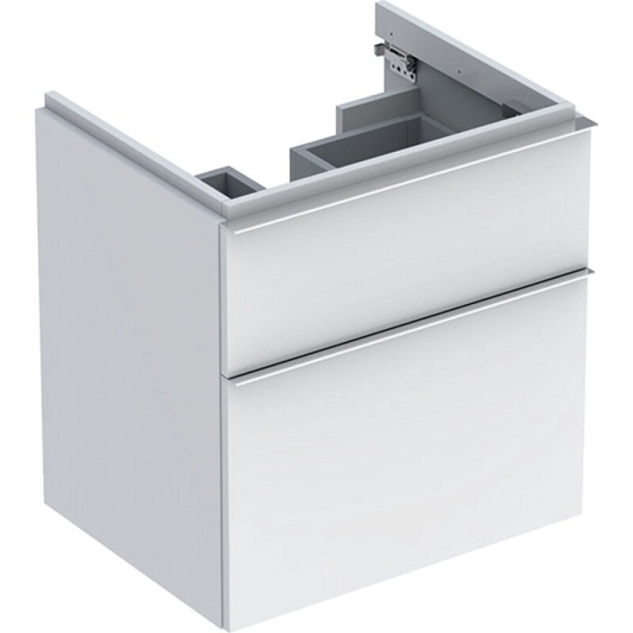 Тумба под раковину Geberit iCon 840360000, 60 см, подвесная, цвет белый глянец