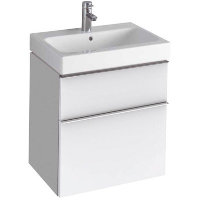 Тумба под раковину Geberit iCon 840360000, 60 см, подвесная, цвет белый глянец