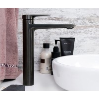 Смеситель WasserKRAFT 8403H для раковины, вороненая сталь, gunmetal