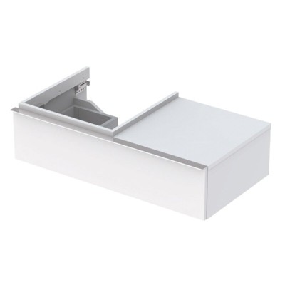 Тумба под раковину Geberit iCon 840490000/840590000, 89 см, L/R, подвесная, цвет белый глянец