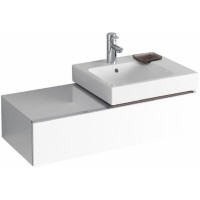 Тумба под раковину Geberit iCon 840490000/840590000, 89 см, L/R, подвесная, цвет белый глянец