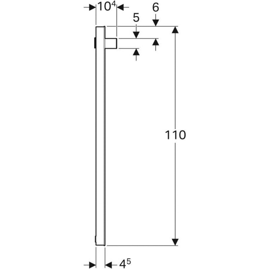 Зеркало Geberit iCon 840537000, 40 см, с LED подсветкой, белое