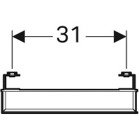 Зеркало Geberit iCon 840537000, 40 см, с LED подсветкой, белое