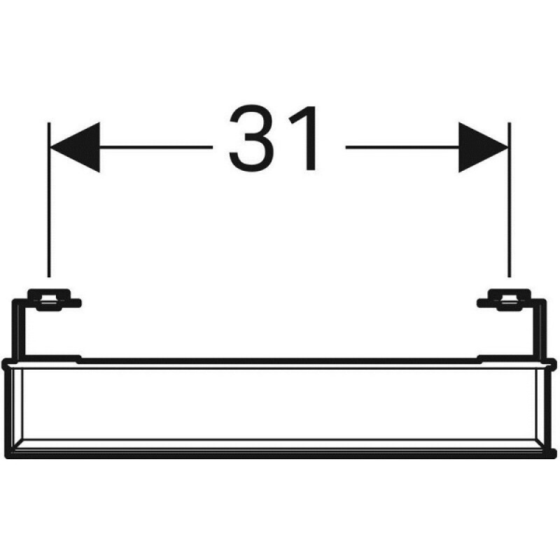 Зеркало Geberit iCon 840537000, 40 см, с LED подсветкой, белое
