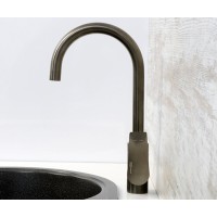 Смеситель WasserKRAFT 8407 для кухонной мойки, вороненая сталь, gunmetal