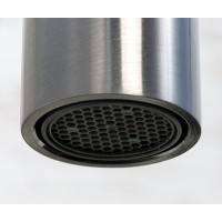 Смеситель WasserKRAFT 8407 для кухонной мойки, вороненая сталь, gunmetal