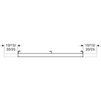 Зеркало Geberit iCon 840720000, 120 см, с LED подсветкой, белое