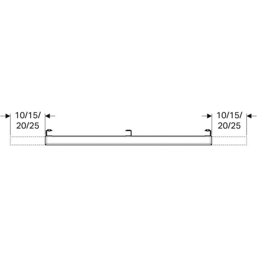 Зеркало Geberit iCon 840720000, 120 см, с LED подсветкой, белое