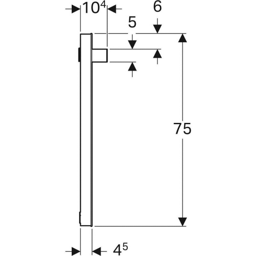 Зеркало Geberit iCon 840790000, 90 см, с LED подсветкой, белое