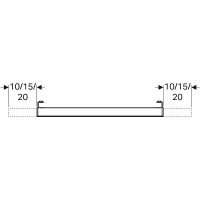 Зеркало Geberit iCon 840790000, 90 см, с LED подсветкой, белое