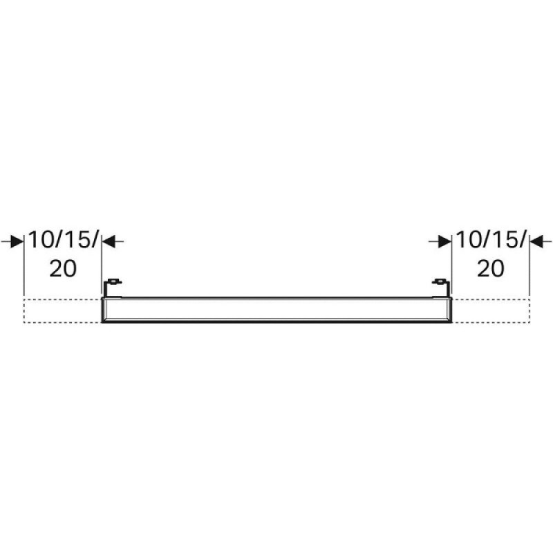 Зеркало Geberit iCon 840790000, 90 см, с LED подсветкой, белое