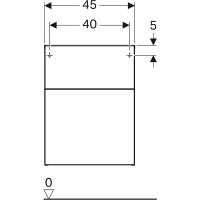 Шкафчик Geberit iCon 841047000, 45 см, цвет натуральный дуб