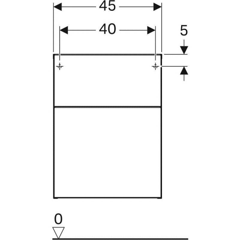 Шкафчик Geberit iCon 841047000, 45 см, цвет натуральный дуб
