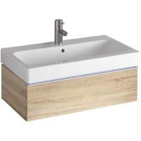 Тумба под раковину Geberit iCon 841277000, 74 см, подвесная, цвет натуральный дуб