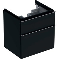 Тумба под раковину Geberit iCon 841361000, 60 см, подвесная, цвет темно-серый матовый