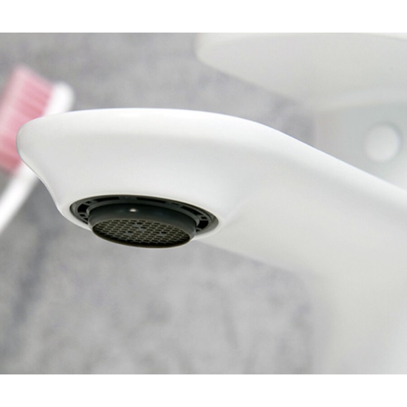 Смеситель WasserKRAFT для раковины, цвет белый Soft-touch, 8503