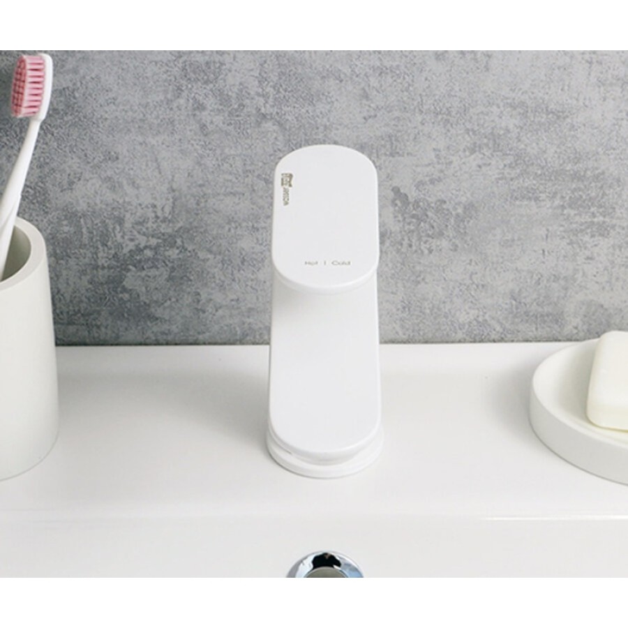 Смеситель WasserKRAFT для раковины, цвет белый Soft-touch, 8503
