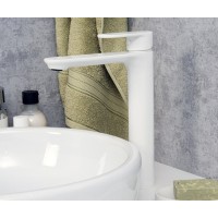 Смеситель WasserKRAFT для раковины, цвет белый Soft-touch, 8503H