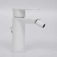 Смеситель WasserKRAFT Mindel, для биде, с донным клапаном, цвет белый Soft-touch, 8506