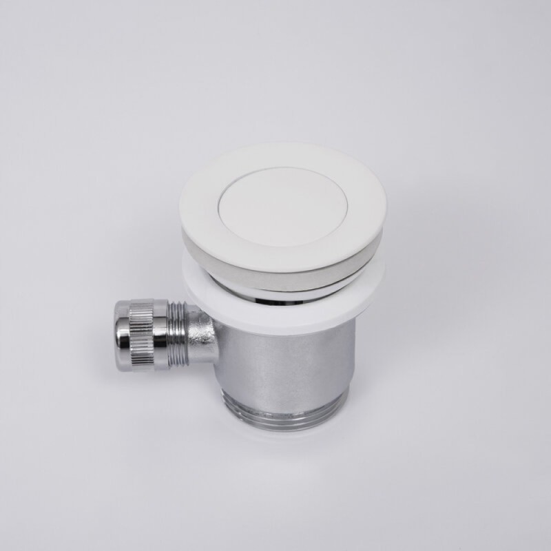 Смеситель WasserKRAFT Mindel, для биде, с донным клапаном, цвет белый Soft-touch, 8506