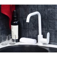 Смеситель WasserKRAFT для кухонной мойки, цвет белый Soft-touch, 8507